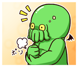 - Cthulhu with funny friends -2 sticker #14908338