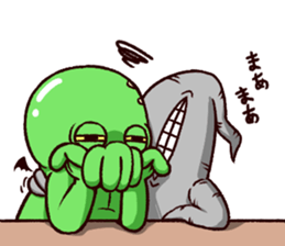 - Cthulhu with funny friends -2 sticker #14908341