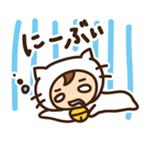 Cute cat speaking Okinawa dialect sticker #14908573