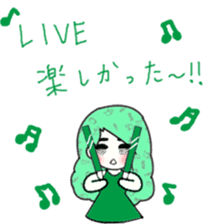 idol otaku-chan6 -DEEP GREEN- sticker #14908897