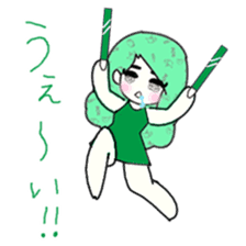 idol otaku-chan6 -DEEP GREEN- sticker #14908908