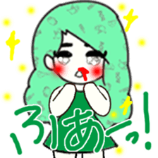 idol otaku-chan6 -DEEP GREEN- sticker #14908909