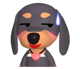 3D Dachs Friends(4) With Valentine's Day sticker #14908930