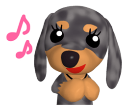 3D Dachs Friends(4) With Valentine's Day sticker #14908932