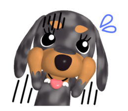 3D Dachs Friends(4) With Valentine's Day sticker #14908939