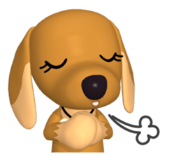 3D Dachs Friends(4) With Valentine's Day sticker #14908943