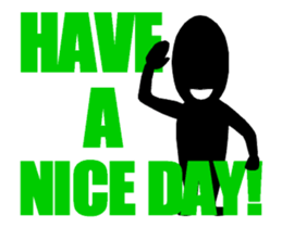 Silhouette with big letter(animation) sticker #14909186