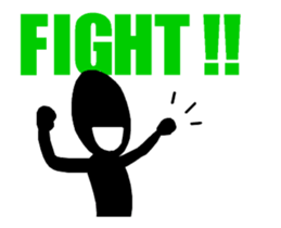 Silhouette with big letter(animation) sticker #14909192