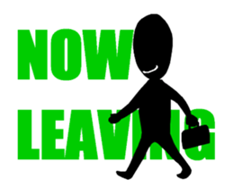 Silhouette with big letter(animation) sticker #14909197