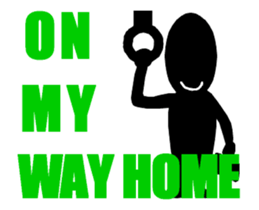 Silhouette with big letter(animation) sticker #14909198