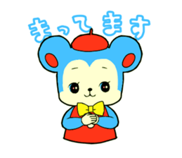 Showa retro style bear and rabbit sticker #14909400