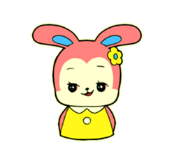 Showa retro style bear and rabbit sticker #14909403
