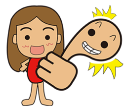 Banana mushroom sticker #14909685