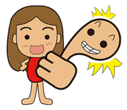 Banana mushroom sticker #14909685