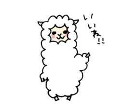 Alpaca_san sticker #14911896