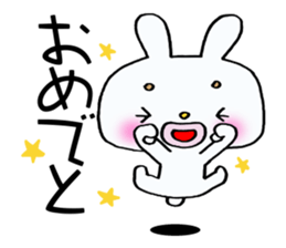 Rabbit of thick lips. sticker #14912146