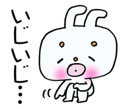 Rabbit of thick lips. sticker #14912158