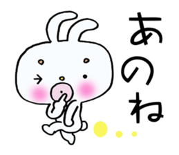 Rabbit of thick lips. sticker #14912171