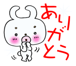 Rabbit of thick lips. sticker #14912178