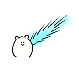 White bear's name is Kazuki sticker #14912443