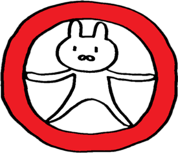 A rabbit that loves freedom sticker #14912584