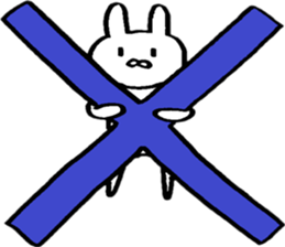 A rabbit that loves freedom sticker #14912585
