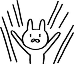 A rabbit that loves freedom sticker #14912602