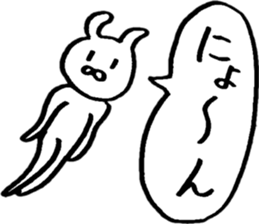 A rabbit that loves freedom sticker #14912620