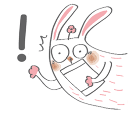 Bunny blooming rabbit sticker #14913079