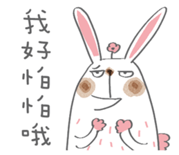 Bunny blooming rabbit sticker #14913094