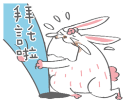 Bunny blooming rabbit sticker #14913098