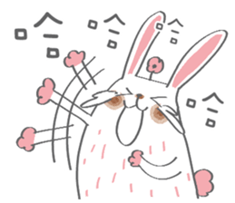 Bunny blooming rabbit sticker #14913099