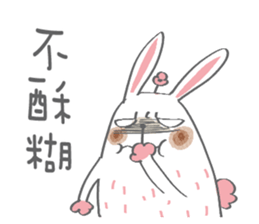 Bunny blooming rabbit sticker #14913101