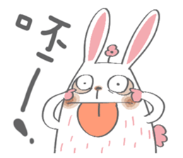 Bunny blooming rabbit sticker #14913117
