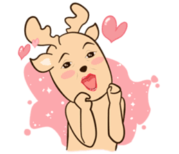 Happy Gay Deer V.4 sticker #14913483
