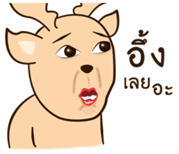 Happy Gay Deer V.4 sticker #14913505
