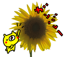 Collaboration of flowers and bears sticker #14914246