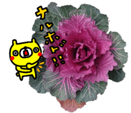 Collaboration of flowers and bears sticker #14914257