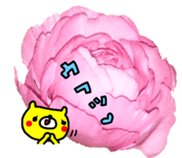 Collaboration of flowers and bears sticker #14914263