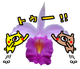 Collaboration of flowers and bears sticker #14914268