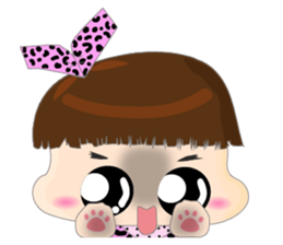 Dumpling face Girl - Ohpoo 2 sticker #14914425