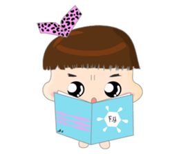 Dumpling face Girl - Ohpoo 2 sticker #14914426