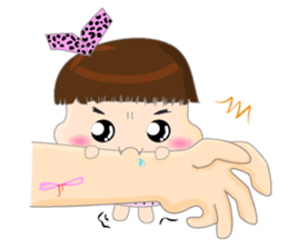 Dumpling face Girl - Ohpoo 2 sticker #14914430