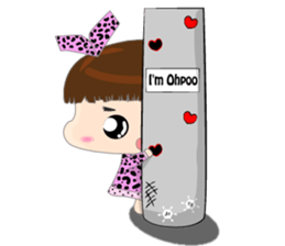 Dumpling face Girl - Ohpoo 2 sticker #14914434