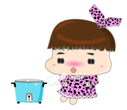 Dumpling face Girl - Ohpoo 2 sticker #14914436