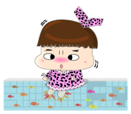 Dumpling face Girl - Ohpoo 2 sticker #14914451