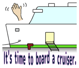 Let's go to travel by Ship sticker #14915608