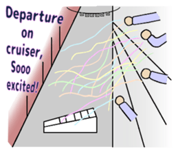 Let's go to travel by Ship sticker #14915609