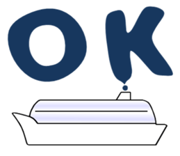 Let's go to travel by Ship sticker #14915614