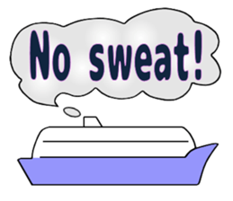 Let's go to travel by Ship sticker #14915616